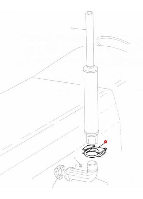 Exhaust Clamp - 1674071M92 - Massey Tractor Parts