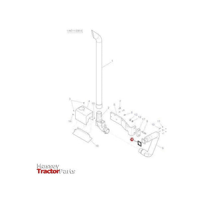 Massey Ferguson Exhaust Gasket - 4349251M1 | OEM | Massey Ferguson parts | Exhaust & Manifold Gaskets-Massey Ferguson-Engine & Filters,Engine Parts,Exhaust & Manifold Gaskets,Exhaust Parts,Farming Parts,Gaskets,Manifolds & Accessories,Tractor Parts