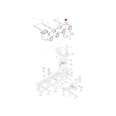Exhaust Manifold - V836755257 - Massey Tractor Parts