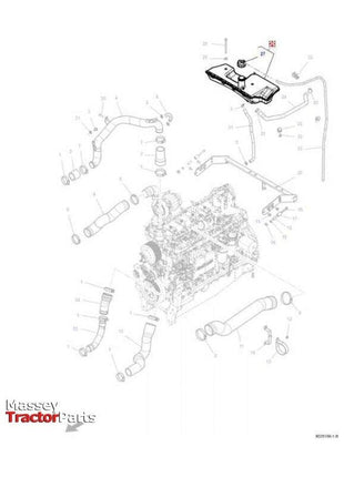 Massey Ferguson Expansion Tank - 4375265M95 - V33690710 | OEM | Massey Ferguson parts | Cooling Parts-Massey Ferguson-