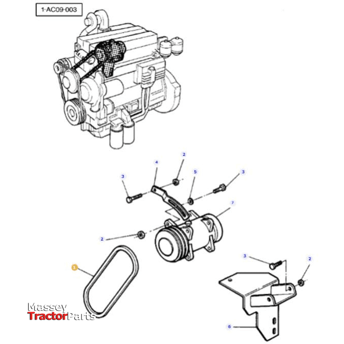 Massey Ferguson Fan Belt - 3712531M1 | OEM | Massey Ferguson parts | Drive Belts-Massey Ferguson-Axles & Power Train,Drive Belts,Drive Belts & Components,Engine & Filters,Farming Parts,Tractor Parts