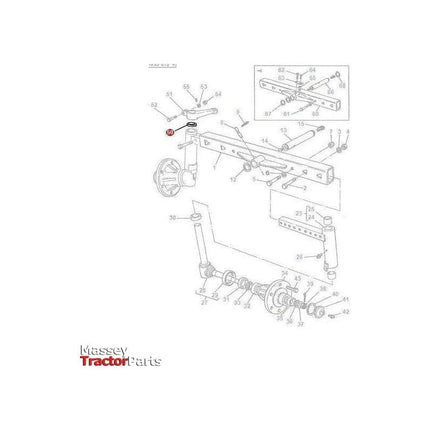 Massey Ferguson Felt Seal - 180355M2 | OEM | Massey Ferguson parts | Axles & Power Transmission-Massey Ferguson-2WD Parts,Axle Spindles & Components,Axles & Power Train,Farming Parts,Front Axle & Steering,Spindle Repair Kits,Tractor Parts