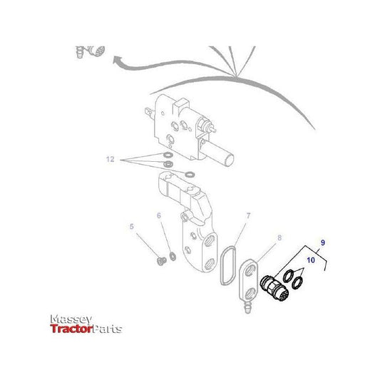 Female Coupler - 3796940M2 - Massey Tractor Parts
