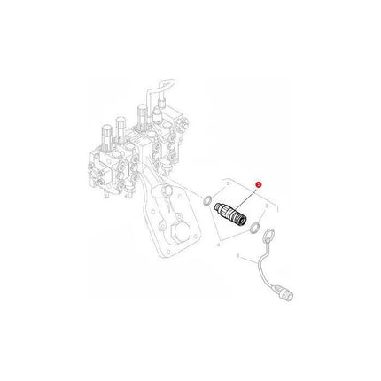 Female Coupler - 4305831M3 - Massey Tractor Parts