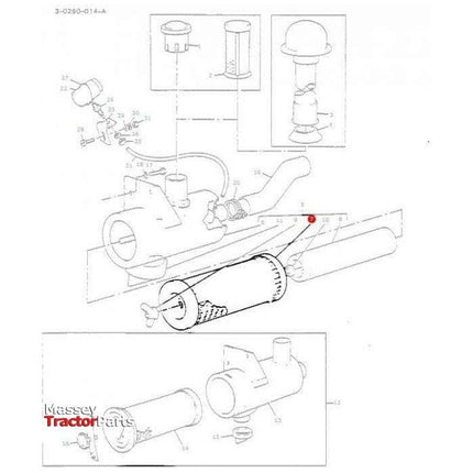 Massey Ferguson Filter Air Outer - 1886637M91 | OEM | Massey Ferguson parts | Engine Air-Massey Ferguson-Engine & Filters,Engine Air,Farming Parts,Filters,Tractor Parts