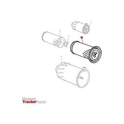 Filter Air Outer - 3385733M1 - Massey Tractor Parts