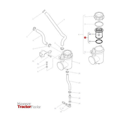 Massey Ferguson Filter Closed Circuit Breather - 4224809M1 | OEM | Massey Ferguson parts | Engine Air-Massey Ferguson-Engine & Filters,Engine Air,Farming Parts,Filters,Tractor Parts