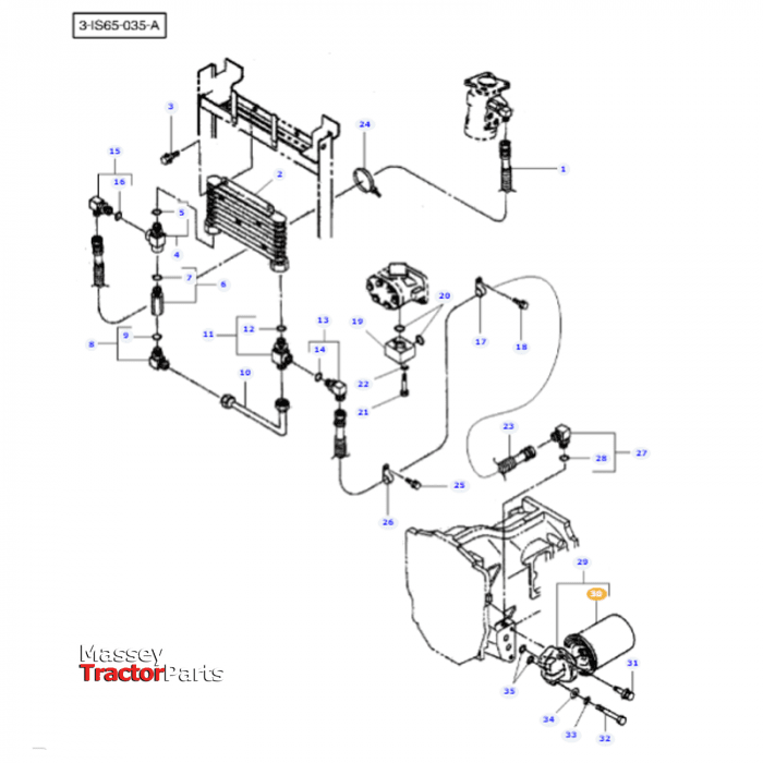 Filter Element - 3609567M1 - Massey Tractor Parts