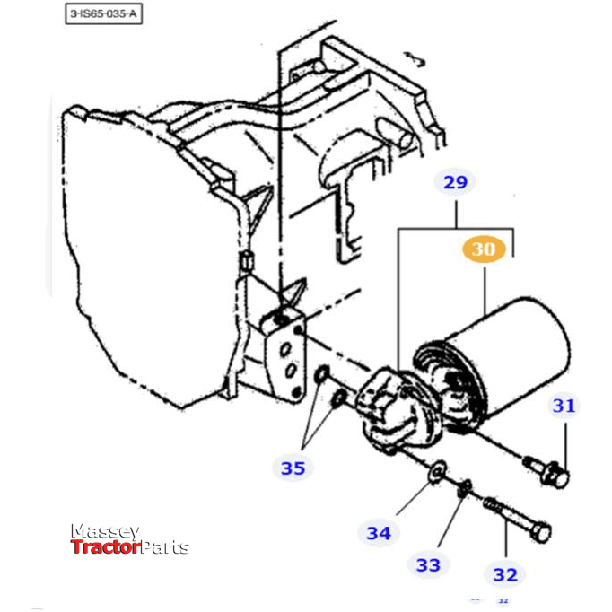 Massey Ferguson Filter Element - 3609567M1 | OEM | Massey Ferguson parts | Filters-Massey Ferguson-Engine & Filters,Farming Parts,Filters,Hydraulic & Transmission Oil,Tractor Parts