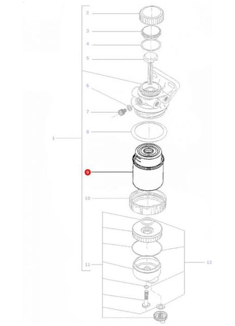 Filter Element - 3780931M1 - Massey Tractor Parts