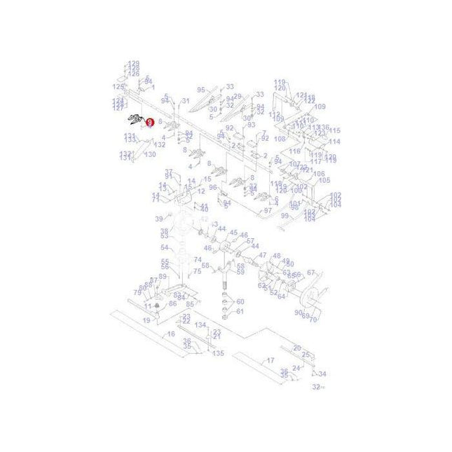 Finger End R/H - D44104600 - Massey Tractor Parts