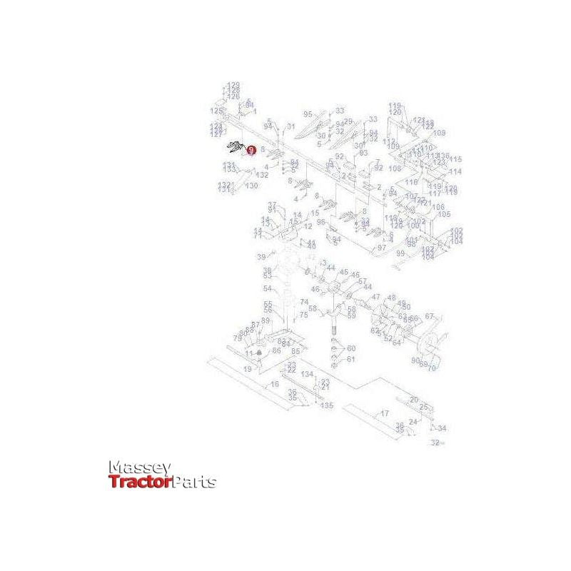 Massey Ferguson Finger End R/H - D44104600 | OEM | Massey Ferguson parts | Knife-Massey Ferguson-Combine,Farming Parts,Fingers\,Guards,Harvesting & Cutting,Knife,Machinery Parts,Tools,Tractor Parts,Workshop