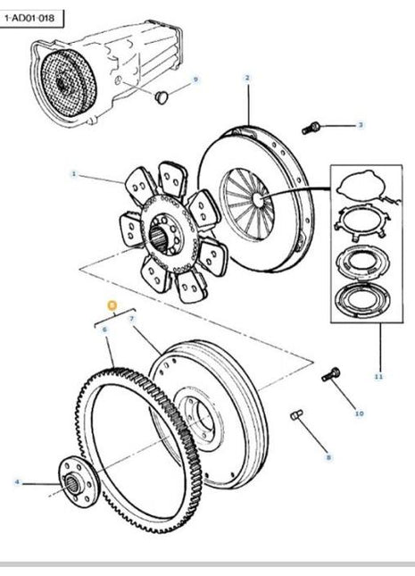 Flywheel - 3582218M91 - Massey Tractor Parts