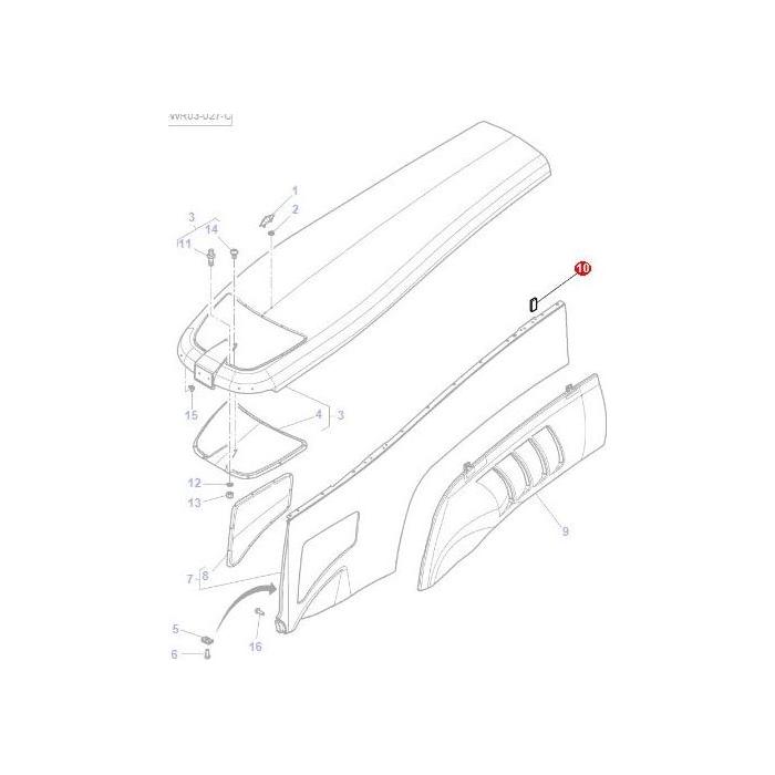 Foam Pad - 4285695M1 - Massey Tractor Parts
