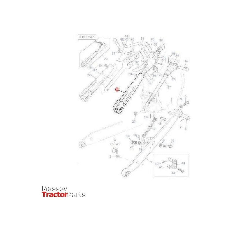 Massey Ferguson Fork - 1863886M2 | OEM | Massey Ferguson parts | Linkage-Massey Ferguson-Farming Parts,Levelling Boxes & Components,Linkage,PTO & Linkage,Tractor Parts,Yoke & Fork