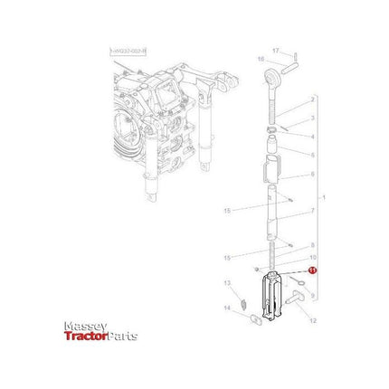 Massey Ferguson Fork - 3616224M2 | OEM | Massey Ferguson parts | Linkage-Massey Ferguson-Farming Parts,Levelling Boxes & Components,Linkage,PTO & Linkage,Tractor Parts,Yoke & Fork