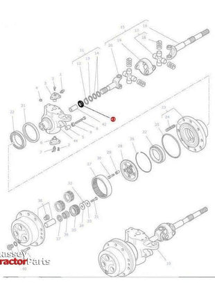 Massey Ferguson Front Axle Seal - VA339592 | OEM | Massey Ferguson parts | Axles & Power Transmission-Massey Ferguson-2WD Parts,Axle Spindles & Components,Axles & Power Train,Farming Parts,Front Axle & Steering,Seals,Tractor Parts