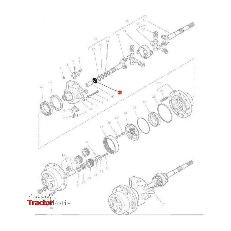 Massey Ferguson Front Axle Seal - VA339592 | OEM | Massey Ferguson parts | Axles & Power Transmission-Massey Ferguson-2WD Parts,Axle Spindles & Components,Axles & Power Train,Farming Parts,Front Axle & Steering,Seals,Tractor Parts