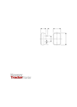 Massey Ferguson Front Sidelight - 3387450M91 | OEM | Massey Ferguson parts | Front Lights-Massey Ferguson-Farming Parts,Front Lights,Lighting & Electrical Accessories,Tractor Parts,Vehicle Lighting
