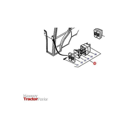 Massey Ferguson Front Sidelight - 3900556M91 | OEM | Massey Ferguson parts | Vehicle Lighting-Massey Ferguson-Farming Parts,Front Lights,Lighting & Electrical Accessories,Tractor Parts,Vehicle Lighting