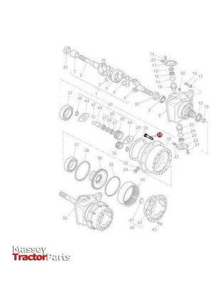 Massey Ferguson Front Wheel Stud - 3428238M3 | OEM | Massey Ferguson parts | Wheel Studs-Massey Ferguson-Axles & Power Train,Bolts & Nuts,Farming Parts,Tractor Parts,Wheel Studs,Wheels & Mudguards