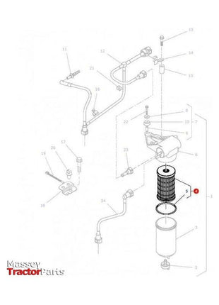 Massey Ferguson Fuel Filter - 4224811M1 | OEM | Massey Ferguson parts | Fuel-Massey Ferguson-Engine & Filters,Farming Parts,Filters,Fuel,Tractor Parts