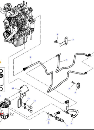 Massey Ferguson Fuel Filter Element Kit - 3909638M1 | OEM | Massey Ferguson parts | Filters-Massey Ferguson-Engine & Filters,Farming Parts,Filters,Fuel,Tractor Parts