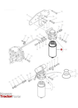 Massey Ferguson Fuel Filter - V836862602 | OEM | Massey Ferguson parts | Fuel-Massey Ferguson-Engine & Filters,Farming Parts,Filters,Fuel,Tractor Parts