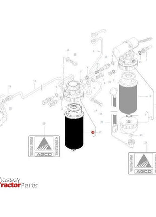 Massey Ferguson Fuel Filter - V836867595 | OEM | Massey Ferguson parts | Fuel-Massey Ferguson-Engine & Filters,Farming Parts,Filters,Fuel,Tractor Parts