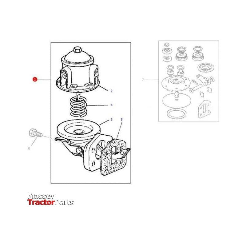 Massey Ferguson Fuel Lift Pump - 4222449M91 | OEM | Massey Ferguson parts | Fuel Pumps-Massey Ferguson-Engine & Filters,Farming Parts,Fuel Delivery Parts,Fuel Pumps,Fuel Pumps & Components,Tractor Parts