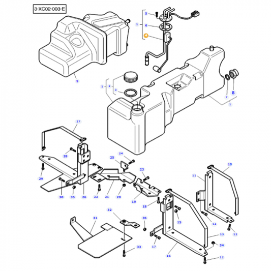 Fuel Sender Gauge - 3807653m92 - Massey Tractor Parts