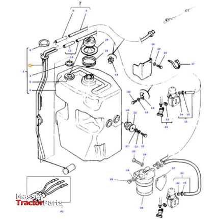 Massey Ferguson Fuel Sender Unit - 3762526M91 | OEM | Massey Ferguson parts | Fuel-Massey Ferguson-Engine & Filters,Farming Parts,Fluid & Fuel Delivery & Storage,Fuel Delivery Parts,Fuel Sender Units,Tractor Parts,Workshop & Merchandising,Workshop Consumables