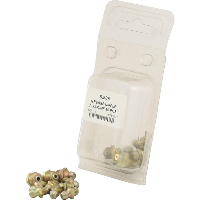 GREASE NIPPLE A\'PAK-MF 10 PCS
 - S.888 - Massey Tractor Parts