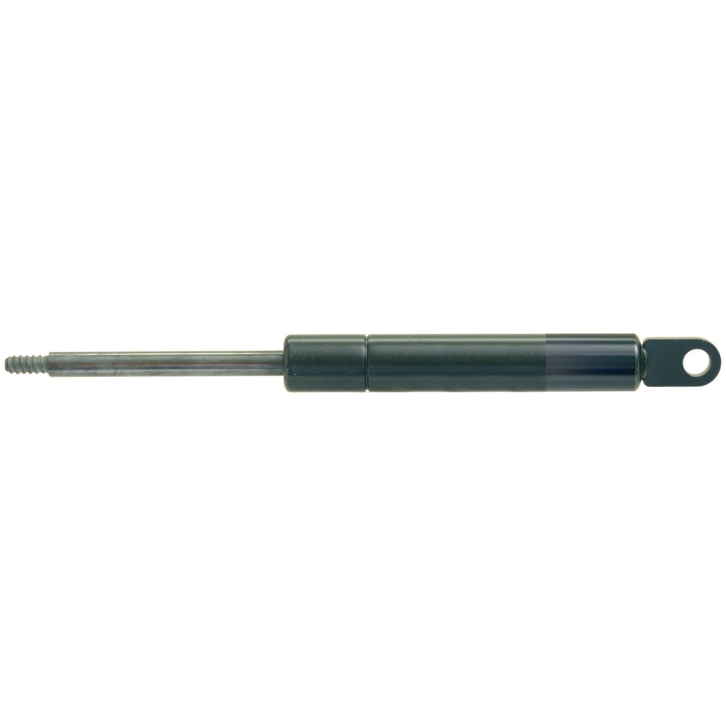 The Sparex Gas Strut (Total length: 200mm - S.19436) features a cylindrical body and extended rod, with a threaded end and an eyelet for mounting at the opposite end, ensuring optimal pressure and smooth ram stroke.