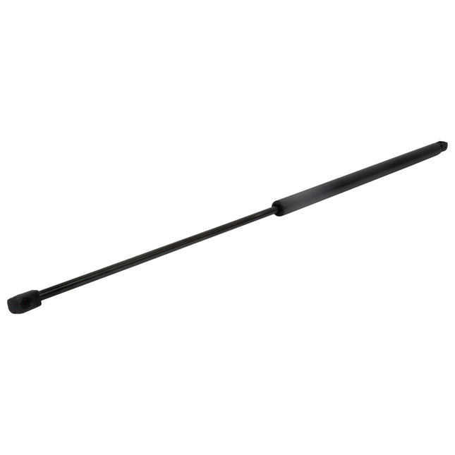 A single Sparex Gas Strut (S.52926) featuring a black cylindrical body and an extended thin rod, equipped with a 10mm ball socket, and measuring 900mm in length.