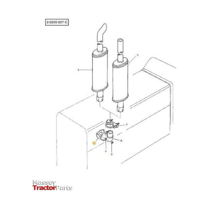 Massey Ferguson Gasket - 4222475M1 | OEM | Massey Ferguson parts | Exhaust & Manifold Gaskets-Massey Ferguson-Engine & Filters,Exhaust & Manifold Gaskets,Exhaust Parts,Farming Parts,Manifolds & Accessories,Tractor Parts