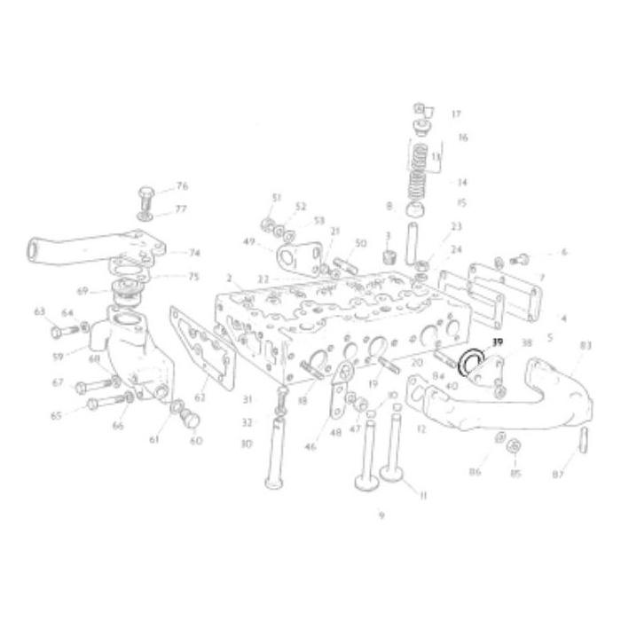 Gasket Combustion Cap - 746473M1 - Massey Tractor Parts