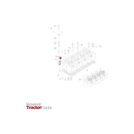 Massey Ferguson Gasket Cover - V836867753 | OEM | Massey Ferguson parts | Cylinder Head Gaskets-Massey Ferguson-Cylinder Head Components,Engine & Filters,Engine Parts,Farming Parts,Tractor Parts