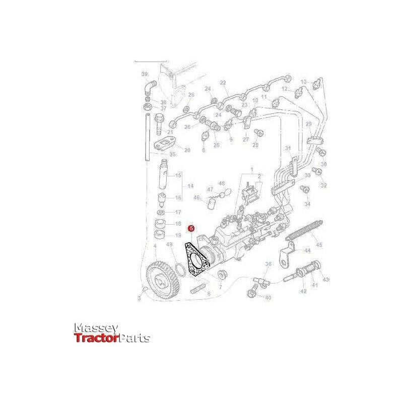 Massey Ferguson Gasket Injector Pump - 6200200M1 | OEM | Massey Ferguson parts | Pump Assemblies-Massey Ferguson-Engine & Filters,Farming Parts,Fuel Delivery Parts,Fuel Pumps & Components,Gaskets,Injectors,Injectors & Nozzles,Tractor Parts
