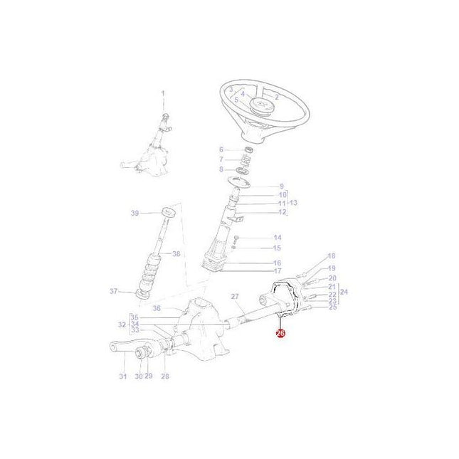Gasket Side Plate - 1853115M1 - Massey Tractor Parts