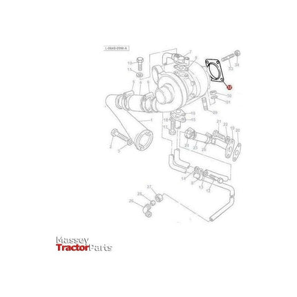 Massey Ferguson Gasket Silencer - 3637591M1 | OEM | Massey Ferguson parts | Exhaust & Manifold Gaskets-Massey Ferguson-Engine & Filters,Exhaust Parts,Farming Parts,Silencers,Tractor Parts