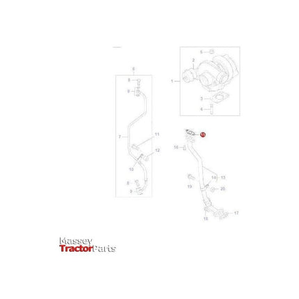Massey Ferguson Gasket Turbo Pipe - 4227348M1 | OEM | Massey Ferguson parts | Gaskets-Massey Ferguson-2WD Parts,Axles & Power Train,Brakes,Engine & Filters,Engine Parts,Farming Parts,Front Axle & Steering,Fuel Delivery Parts,Fuel Pumps & Components,Gaskets,Gaskets & Seals,Hydraulics,Rear Axle,Seals & Gaskets,Steering Columns & Components,Tractor Hydraulic,Tractor Parts,Transmission