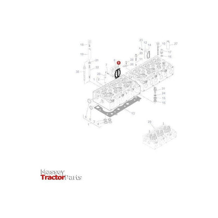 Massey Ferguson Gasket - V836867752 | OEM | Massey Ferguson parts | Cylinder Head Gaskets-Massey Ferguson-Cylinder Head Components,Engine & Filters,Engine Parts,Farming Parts,Tractor Parts
