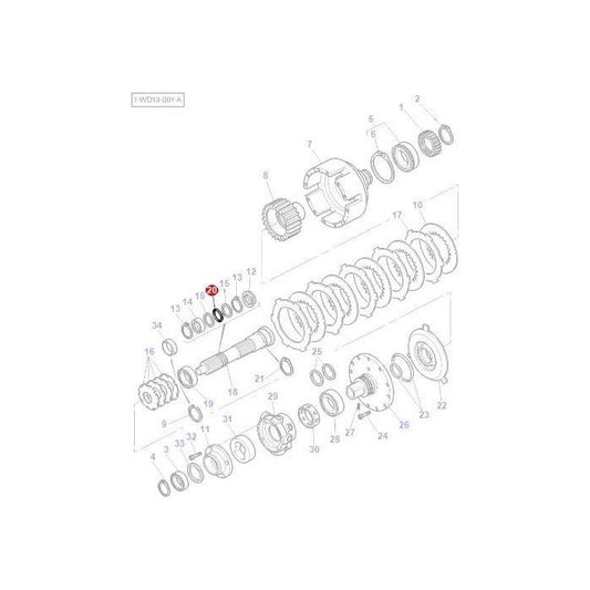 Gasket Wet Clutch - 3010501X1 - Massey Tractor Parts