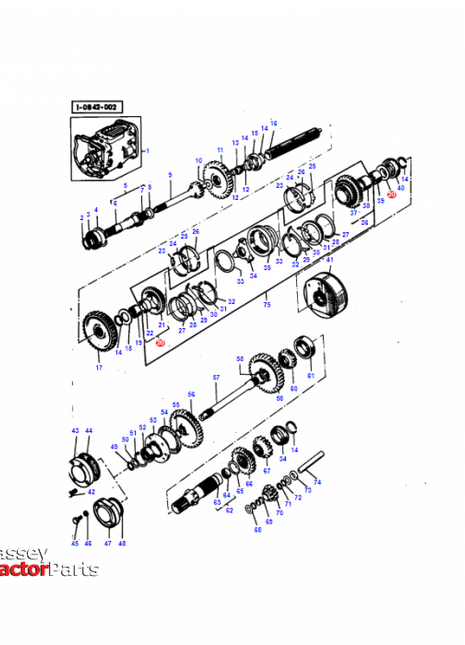 Gear - 1867248M93 - Massey Tractor Parts
