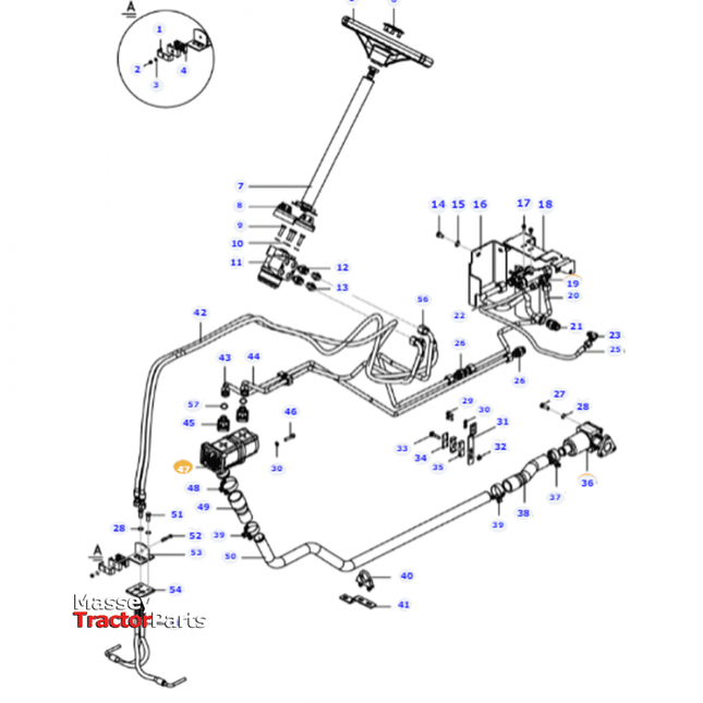 Gear Pump - 6262009M91 - Massey Tractor Parts