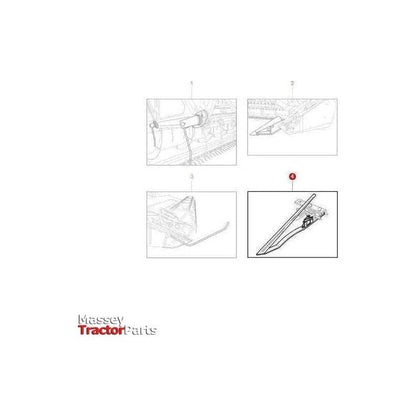 Massey Ferguson Grain Lifter - D26734201 | OEM | Massey Ferguson parts | Knife-Massey Ferguson-Combine,Crop Lifters,Farming Parts,Harvesting & Cutting,Knife,Machinery Parts,Tools,Tractor Parts,Workshop