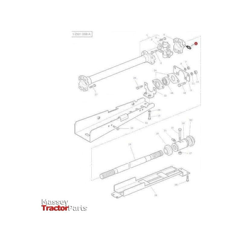 Massey Ferguson Grease Nipple 1/4 unf - 13811X | OEM | Massey Ferguson parts | Grease Nipples-Massey Ferguson-2WD Parts,Axle Beam Components,Axle Chassis & Components,Axles & Power Train,Farming Parts,Front Axle & Steering,Grease Nipples,Hardware,Tractor Parts,Workshop,Workshop Equipment