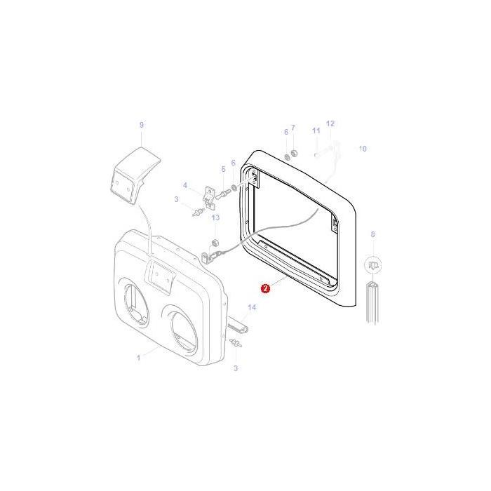 Grille Surround - 3810157M92 - Massey Tractor Parts
