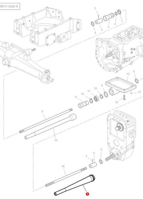 Guard Drive Shaft - 3800330M1 - Massey Tractor Parts